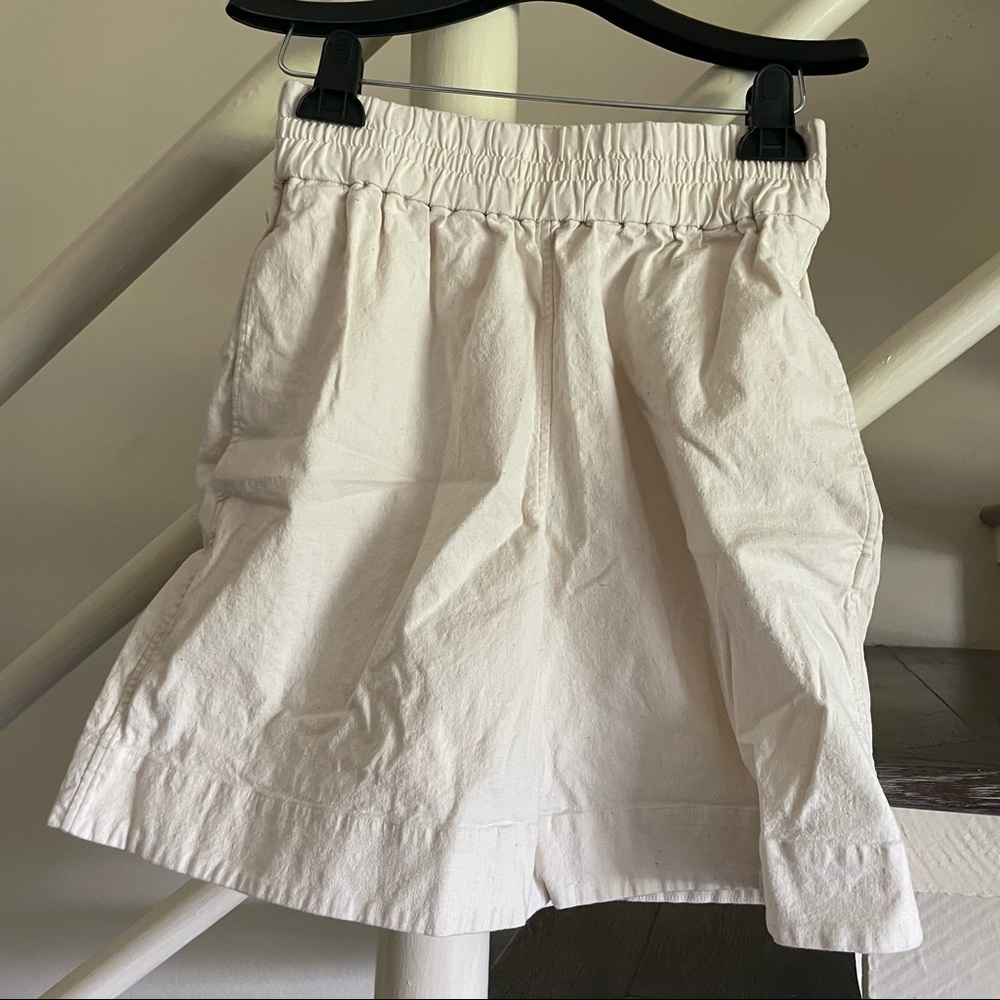 COS Off white cream Boxy shorts